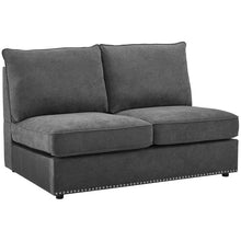 Load image into Gallery viewer, Caversham 166" Left Hand Facing Modular Sectional with Ottoman (5 boxes total) #3541rr
