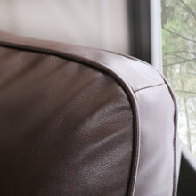 Load image into Gallery viewer, Faux Leather Manual Pushback Recliner Brown #290HW