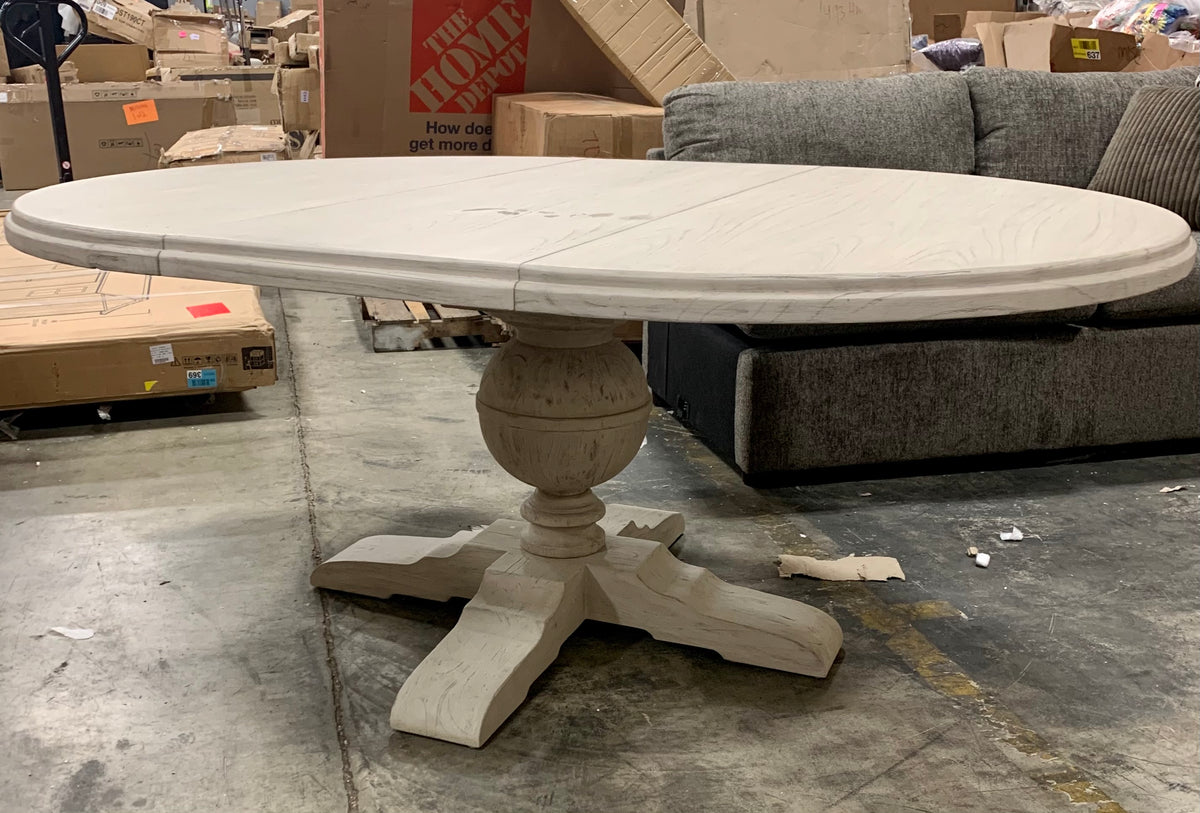 Slade Pedestal Extendable Dining Table – Salvage & Co Fishers