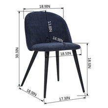 Load image into Gallery viewer, Witherspoon Upholstered Side Chair Dark Blue (Set of 2) #666HW