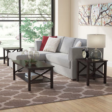 Load image into Gallery viewer, Zelda 3 Piece Coffee Table Set Dark Cherry #243HW