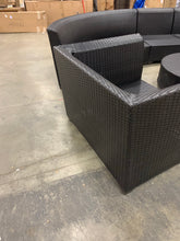 Load image into Gallery viewer, *AS IS* Camak 8 Piece rattan Sectional (Missing cushions and 2 drink holder inserts!)