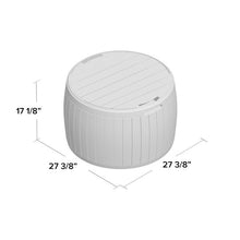 Load image into Gallery viewer, Lisette 37 Gallon Resin Deck Box with Lid Brown(1524)