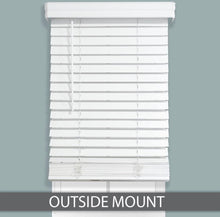 Load image into Gallery viewer, Faux Wood Room Darkening White Horizontal Blind 34”x64” #38HW