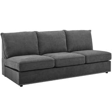 Load image into Gallery viewer, Caversham 166" Left Hand Facing Modular Sectional with Ottoman (5 boxes total) #3541rr
