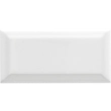 Load image into Gallery viewer, White 3" x 6" Beveled Ceramic Subway Tiles 3612RR