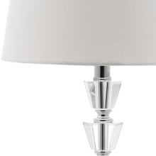 Load image into Gallery viewer, Harlow 16 in. Clear Tiered Crystal Orb Table Lamp with White Shade - Set of 2 (SB733)