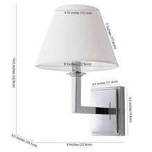 Load image into Gallery viewer, Safavieh Pauline 1-Light Wall Sconce in Chrome (Set of 2) 481CDR