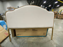Load image into Gallery viewer, Calvados Metal and Sand Upholstered Headboard, Natural Oak, King 7288RR-OB
