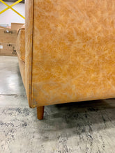 Load image into Gallery viewer, Kaiden 85" Wide Faux Leather Square Arm Sofa