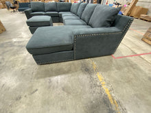 Load image into Gallery viewer, Makah 166" Wide Microfiber/Microsuede Left Hand Facing Modular Sectional with Ottoman 7332RR-OB