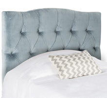 Load image into Gallery viewer, Axel Grey velvet King Headboard 52CDR