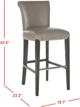 Load image into Gallery viewer, Seth 29.3 in. Clay Cushioned Bar Stool (SB1115)