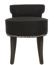 Load image into Gallery viewer, 22.8-in H Black Round Makeup Vanity Stool (SB755)