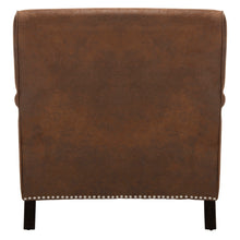 Load image into Gallery viewer, Chloe Brown/Espresso Faux Leather Club Arm Chair (SB712)