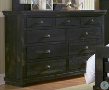 Load image into Gallery viewer, Willow 9 Drawer Dresser Weathered Black