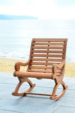 Load image into Gallery viewer, Sonora Teak Brown Eucalyptus Wood Outdoor Rocking Chair #1000HW