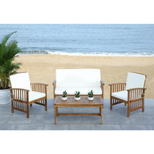 Load image into Gallery viewer, Rocklin Teak Brown Wood Patio Conversation Set SB1805