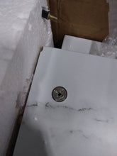 Load image into Gallery viewer, White Faux Marble C End Table