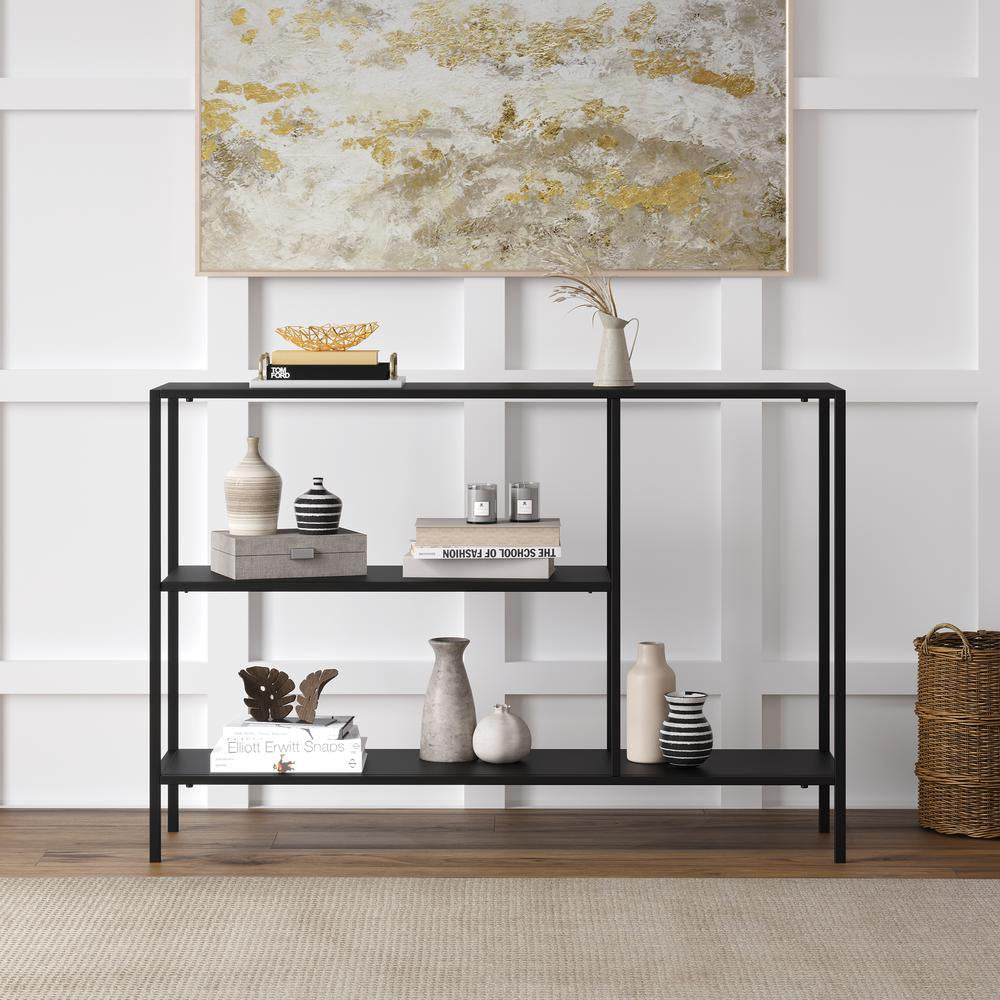 Industrial Console Table w/ Shelves