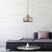 Load image into Gallery viewer, 11&quot; Gidon Silver Metal Bowl-Shaped Pendant Light
