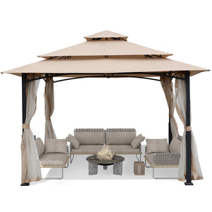 12 Ft. W x 12 Ft. D Steel Patio Gazebo