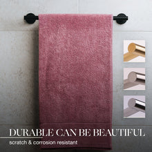 Load image into Gallery viewer, Matte Black Wall Mounted Towel Bar
