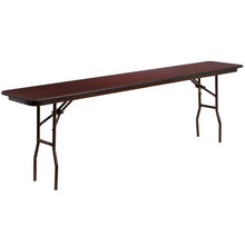 Load image into Gallery viewer, Rectangular High Pressure Mahogany Laminate Folding Training Table
