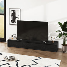 Load image into Gallery viewer, Crépuscule 3 Drawer Black TV Stand
