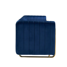 Load image into Gallery viewer, Modern Blue Velvet Sofa
