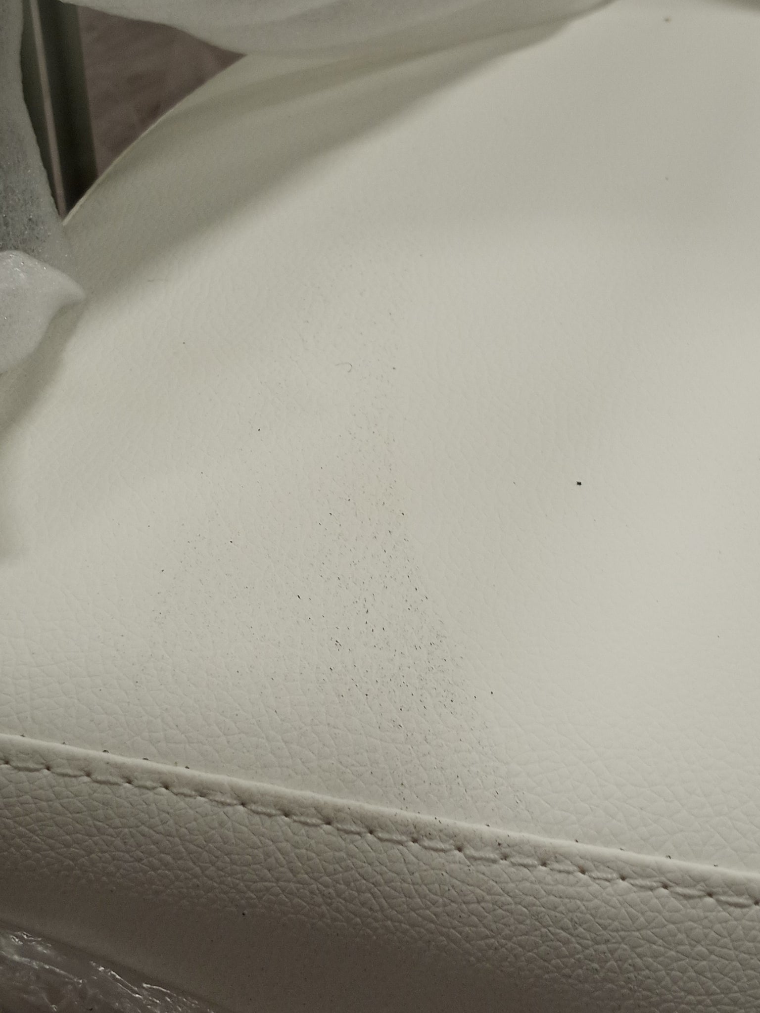 Swivel Faux Leather Counter Stool with Metal Base and Arms