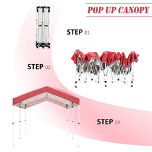 Load image into Gallery viewer, Steel Frame Pop-up Canopy With Central Lock
