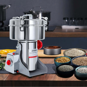 2500g Electric Grain Mill Grinder Spice Commercial Superfine Powder Grinding Pulverizer