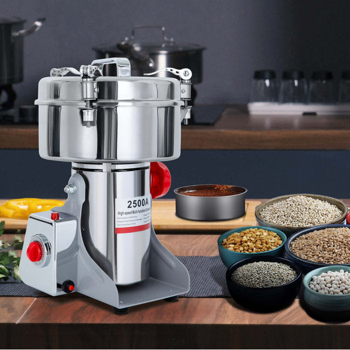 2500g Electric Grain Mill Grinder Spice Commercial Superfine Powder Grinding Pulverizer