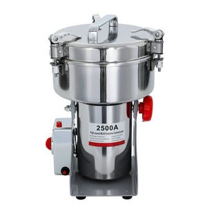2500g Electric Grain Mill Grinder Spice Commercial Superfine Powder Grinding Pulverizer