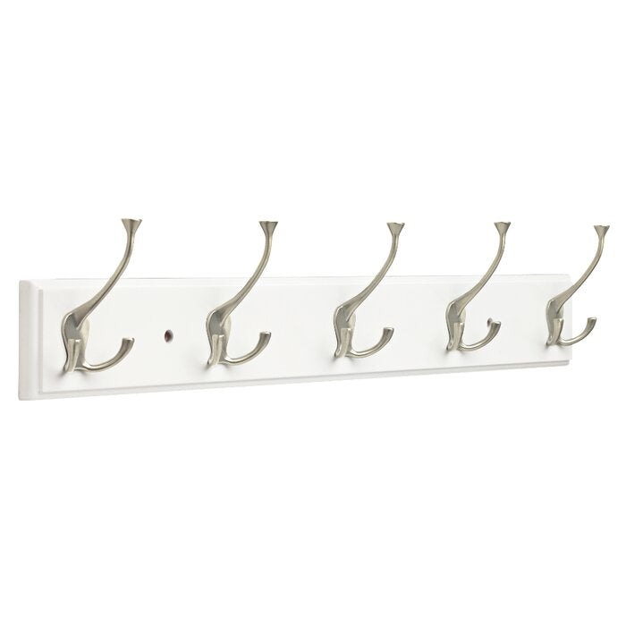 5 - Hook Wall Mounted Coat Rack