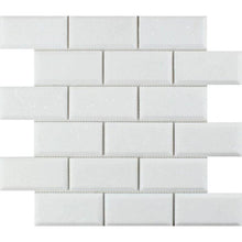 Load image into Gallery viewer, 5 sq. ft. Polished White 2&quot; x 4&quot; Marble Brick Joint Mosaic Wall &amp; Floor, 5 Tiles (Copy)
