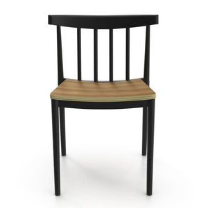 2Pc Set Ben Side Chair In Black/Natural
