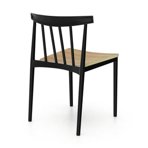 2Pc Set Ben Side Chair In Black/Natural