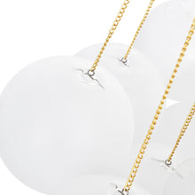 Load image into Gallery viewer, 3-light Glass Globe Bubble Chandelier - 37 Bubbles - Brass
