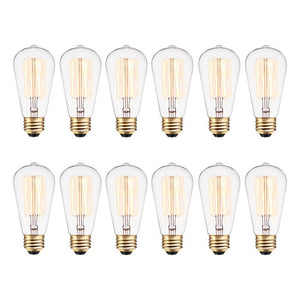 40 Watt, A19 Incandescent Dimmable Light Bulb, Warm White (2200K) E26/Medium (Standard) Base (Set of 11)