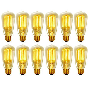 40 Watt, A19 Incandescent Dimmable Light Bulb, Warm White (2200K) E26/Medium (Standard) Base (Set of 11)