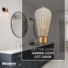 Load image into Gallery viewer, 40 Watt ST18 E26/Medium (Standard) Dimmable 2200K Incandescent Bulb (Set of 4)
