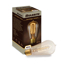 Load image into Gallery viewer, 40 Watt ST18 E26/Medium (Standard) Dimmable 2200K Incandescent Bulb (Set of 4)
