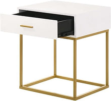 Load image into Gallery viewer, One Drawer Nightstand, White
