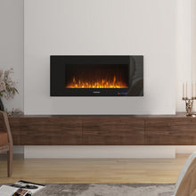 Load image into Gallery viewer, Electric Fireplace with Multicolor Flame, Timer, Remote Control
