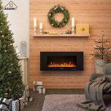 Load image into Gallery viewer, Electric Fireplace with Multicolor Flame, Timer, Remote Control
