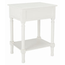Load image into Gallery viewer, Josie 1-Drawer Accent Table Distressed White

