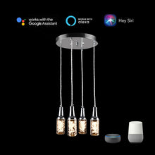 Load image into Gallery viewer, 4 - Light White LED Cluster Pendant

