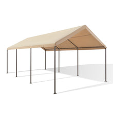 Load image into Gallery viewer, Carport, Heavy Duty Car Canopy with Powder-Coated Steel Frame, Easy to Assemble Portable Garage for Car, Boat, Party Tent with 180g PE Tarp for Wedding, Garden, 8 Legs, Beige
